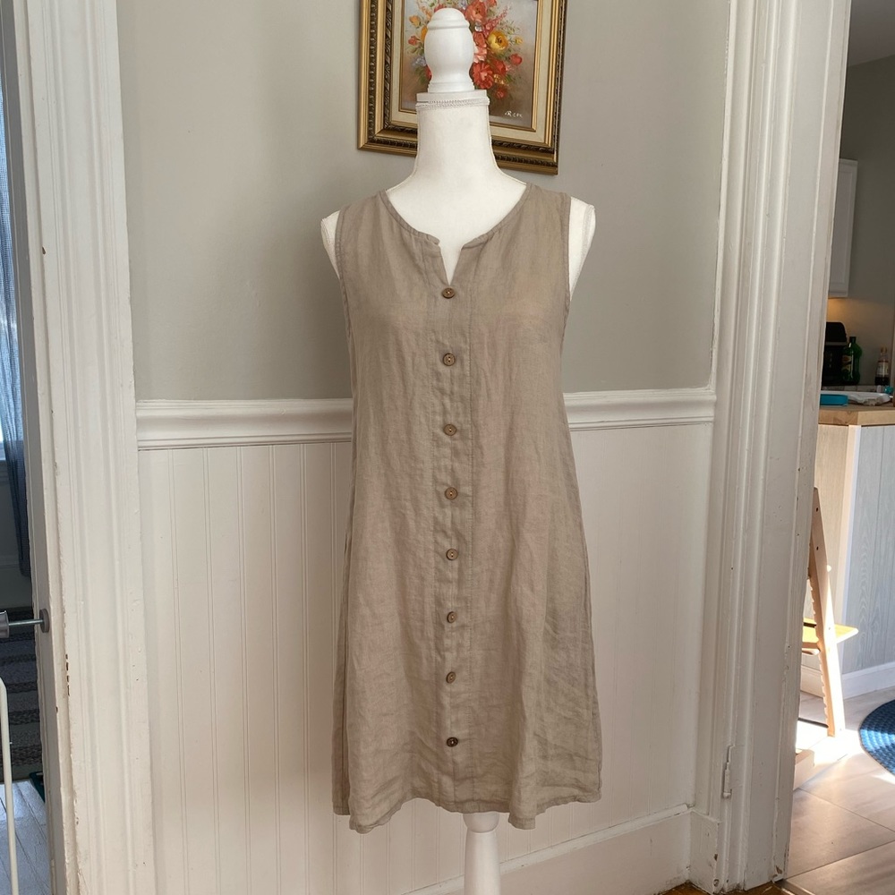 Terzo Millennio Linen Dress, Sm